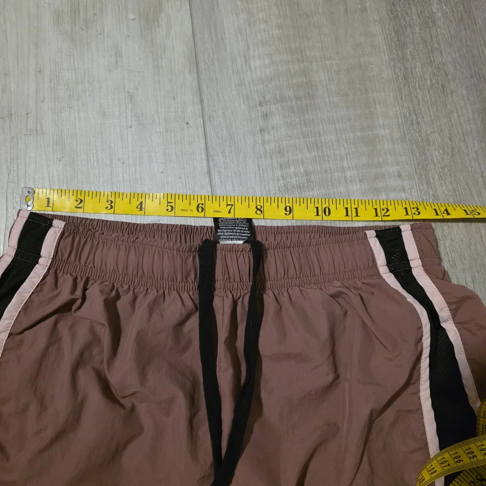 PINK Victoria's Secret Dusty Rose Athletic Shorts with Black Panels - Picture 6 of 10